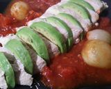 鶏胸肉とアボカドのトマトソース仕立て作り方12写真