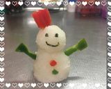 ミルフィーユ鍋♪雪だるまおろしアート作り方3写真