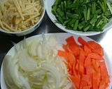 豚キムチ丼作り方1写真