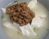 ヘルシー！お豆腐と納豆のとんこつスープ作り方4写真