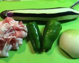 市販調味料で♡簡単茄子と豚肉の味噌炒め作り方1写真