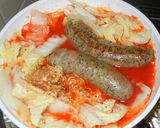 フランクフルトと白菜のトマト煮作り方3写真