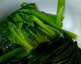 牡蠣とほうれん草の卵とじ作り方1写真