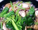 牡蠣とほうれん草の卵とじ作り方6写真