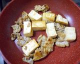 豆腐と豚肉のチャンプル風作り方3写真