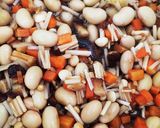 簡単！美味しい！きのこと大豆の混ぜごはん作り方3写真