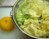 あっさり塩昆布柚子白菜♪作り方1写真
