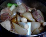 ﾄﾛﾄﾛ☆大根と角煮(ﾈｷﾞ卵創作編)♪作り方5写真
