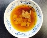 煮こごりとエリンギのスープパスタ作り方4写真