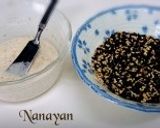 無塩料理☆かぼちゃとお豆の胡麻衣コロッケ作り方7写真