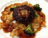 シェフ直伝【圓用EN】豚のハンバーグ作り方12写真