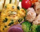 ほうれん草とチーズのミニオムレツ♪作り方5写真