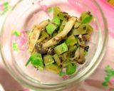 ブロッコリーの茎の梅おかか和え作り方3写真