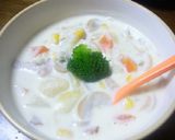 濃厚！野菜たっぷりクラムチャウダ～♪作り方5写真