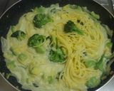 3種の緑野菜クリームパスタ作り方7写真