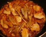 鶏ごぼうのチリソース作り方4写真