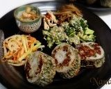 無塩料理☆山芋の蓮根挟み焼き作り方6写真