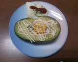 アボカドエッグの白身焼き添え作り方6写真