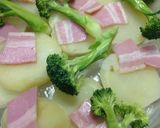 ポテトとベーコンとチーズの三段重ね焼き作り方2写真