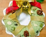 抹茶シュトーレンのクリスマスリース作り方12写真