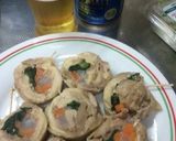 簡単　巻いて蒸すだけチキンロール作り方11写真