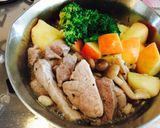 *りんごと豚肉のアヒージョ*作り方6写真