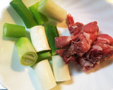 フライパン一つで厚揚げと白ねぎの生姜焼き作り方1写真
