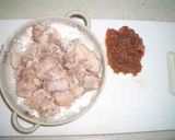 ♪鶏肉の梅とろ♪作り方1写真