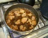 ♪鶏肉の梅とろ♪作り方3写真