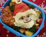 クリスマスサンタさん弁当（キャラ弁）作り方4写真