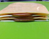 Wチーズとハムのミルフィーユサンド作り方2写真