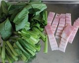 *厚揚げと小松菜の塩ゆずオイスター炒め*作り方1写真