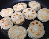はんぺん明太のれんこんはさみ焼作り方7写真