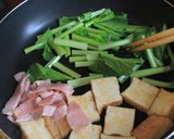 *厚揚げと小松菜の塩ゆずオイスター炒め*作り方7写真
