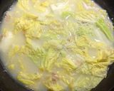 白菜とツナの豆乳煮、柚子風味作り方2写真