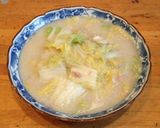 白菜とツナの豆乳煮、柚子風味作り方3写真