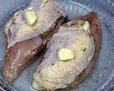 *チキンのラップサラダ*作り方1写真
