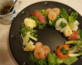 刺身カルパッチョのリースサラダ仕立て作り方3写真