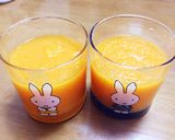 りんごとみかんのフレッシュジュース作り方2写真