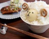 ちくわくるくる☆ひつじのキャラごはん作り方6写真