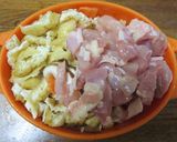 シリコンスチーマーで鶏ごぼうご飯作り方4写真