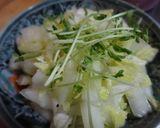 ニンニク風味がやみつき！白菜の和え物作り方5写真