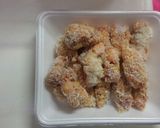 豚肩小間切れの一口トンカツ作り方3写真