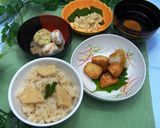 介護食 やわらかたけのこごはんのお弁当作り方5写真