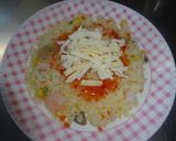 スイートチリととろけるチーズでピラフ☆作り方2写真