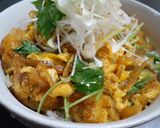 カレー用豚肉で満腹コロコロかつ丼作り方7写真