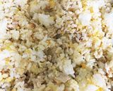 ランチ!鶏そぼろとレタスのパラパラ炒飯作り方4写真