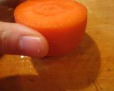 にんじん蝶々(飾り切り)作り方1写真