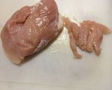 胸肉とメンマのおつまみ和え作り方1写真