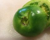 グリーントマト◇香味ソテー作り方1写真